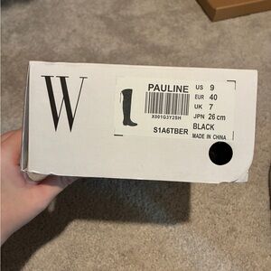 Black Knee High Boots